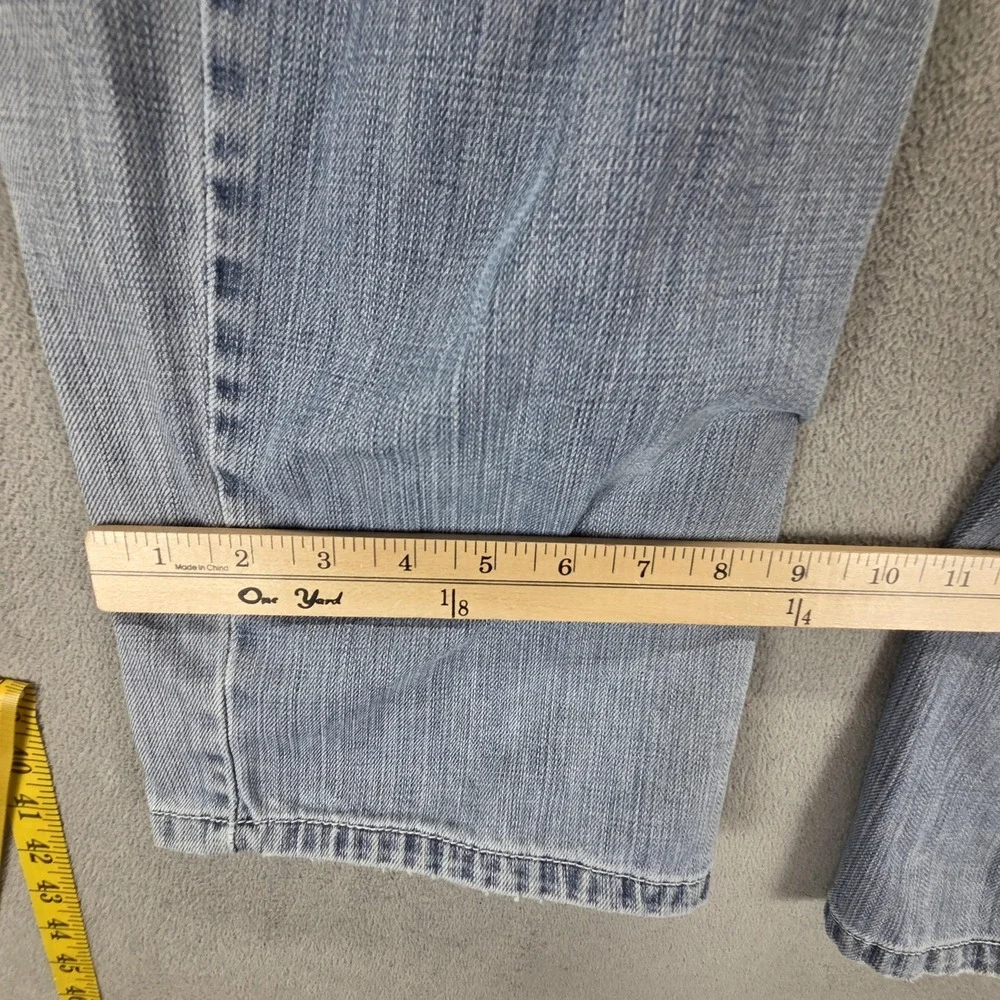 Vintage Levis Engineered Jeans Mens 34x34 Blue Twisted Light Wash Patched